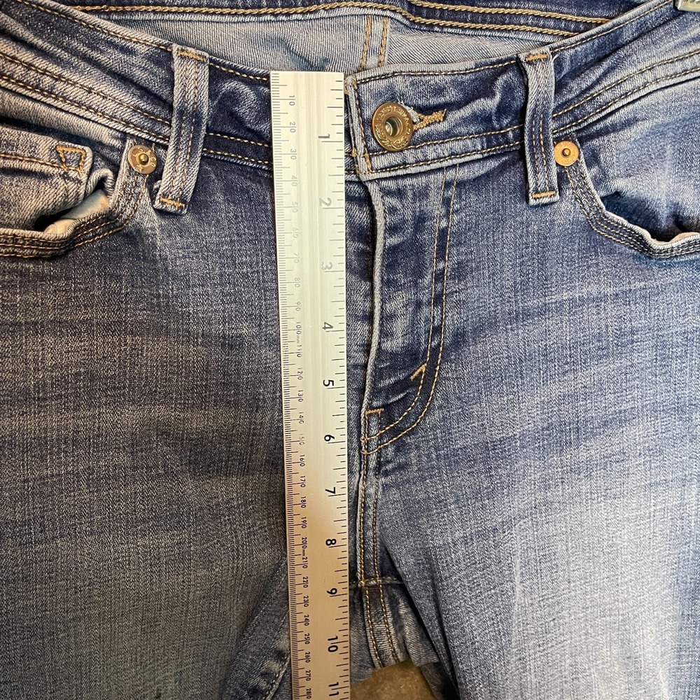 Levis 529 Women Curvy Bootcut Jeans 10 SHORT Low Rise Y2K Worn In Medium Wash - Picture 8 of 13